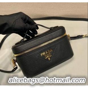 New Stylish Prada Leather Mini Bag 1BH202 Black 2023