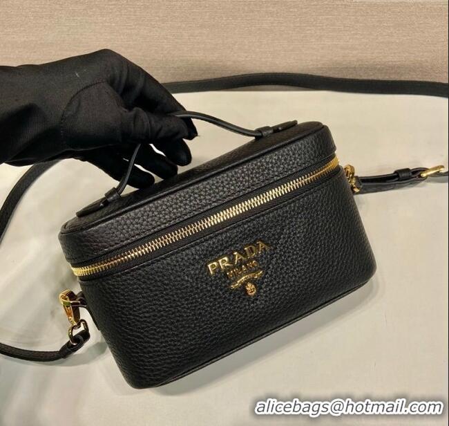 New Stylish Prada Leather Mini Bag 1BH202 Black 2023