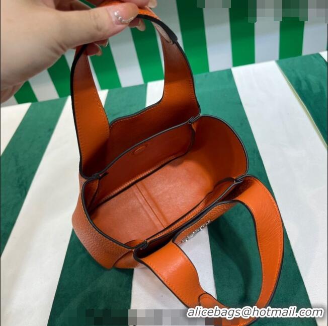 Top Quality Prada Leather Mini Top Handle Bag 1BA349 Orange 2023