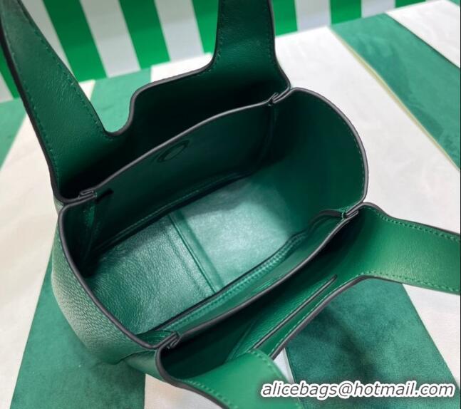 Hot Sell Fashion Prada Leather Mini Top Handle Bag 1BA349 Green 2023