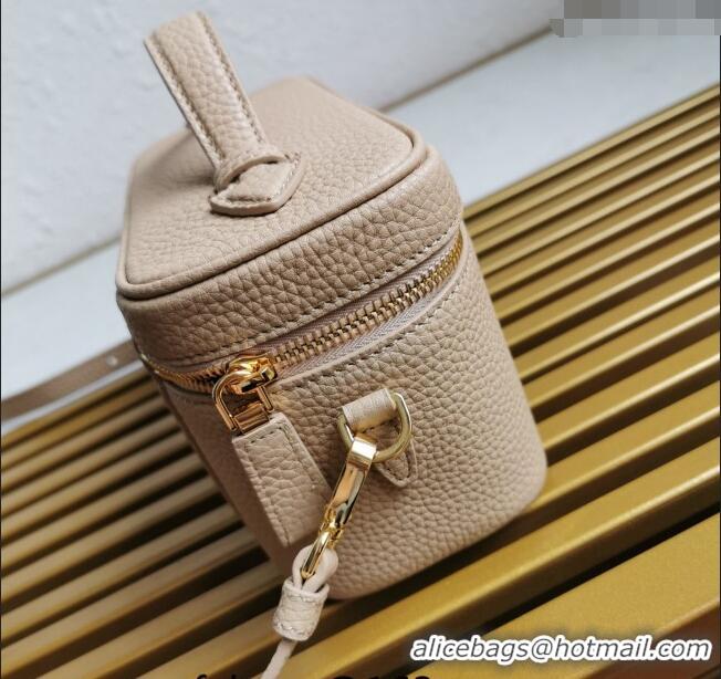 Particularly Recommended Prada Leather Mini Bag 1BH202 Beige 2023