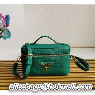 Fashion Luxury Prada Leather Mini Bag 1BH202 Green 2023