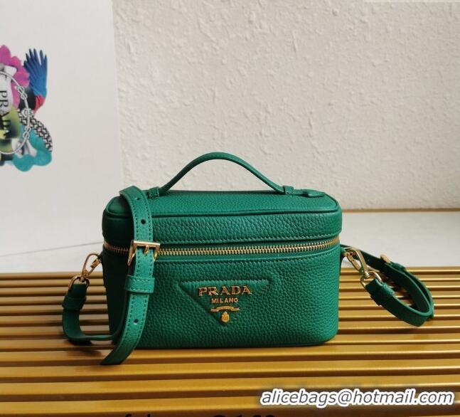 Fashion Luxury Prada Leather Mini Bag 1BH202 Green 2023