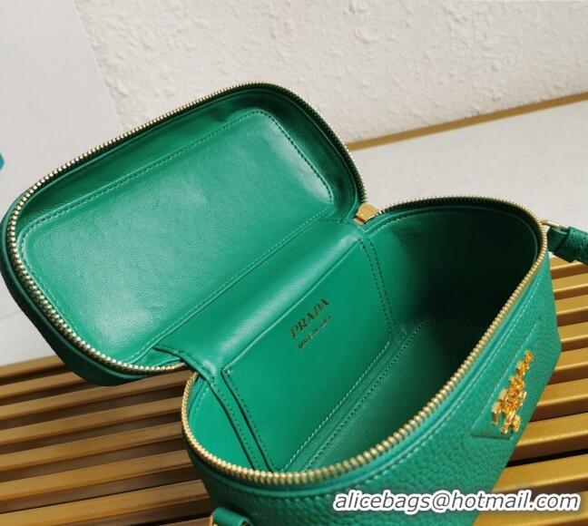 Fashion Luxury Prada Leather Mini Bag 1BH202 Green 2023