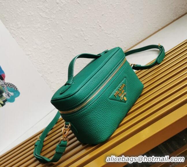 Fashion Luxury Prada Leather Mini Bag 1BH202 Green 2023