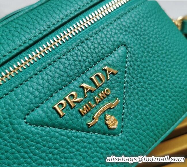 Fashion Luxury Prada Leather Mini Bag 1BH202 Green 2023