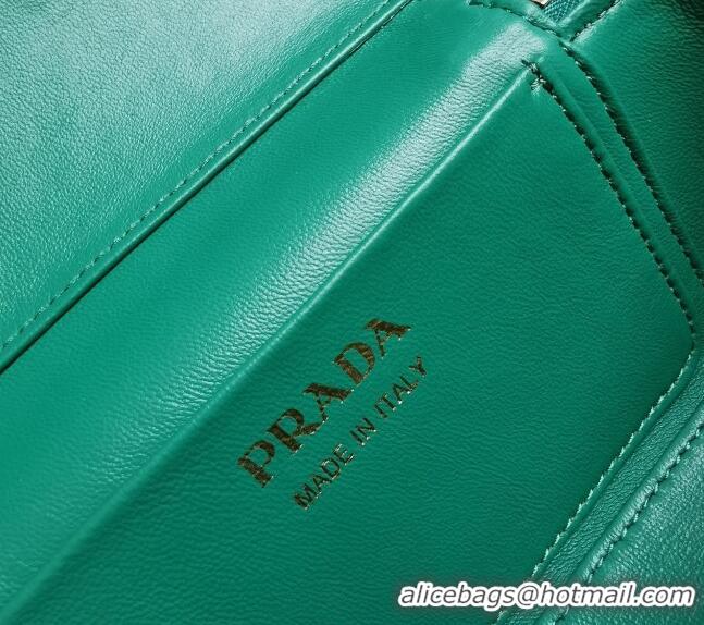 Fashion Luxury Prada Leather Mini Bag 1BH202 Green 2023