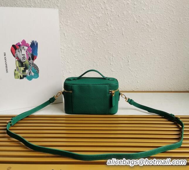 Fashion Luxury Prada Leather Mini Bag 1BH202 Green 2023