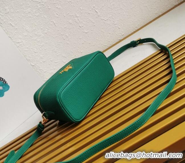 Fashion Luxury Prada Leather Mini Bag 1BH202 Green 2023