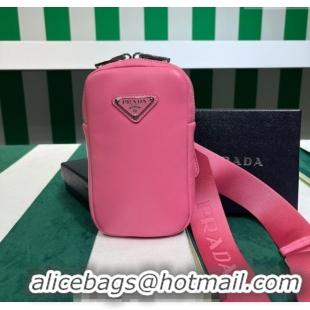 Popular Style Prada Lambskin Leather Phone Mini Bag 1BP027 Pink 2023