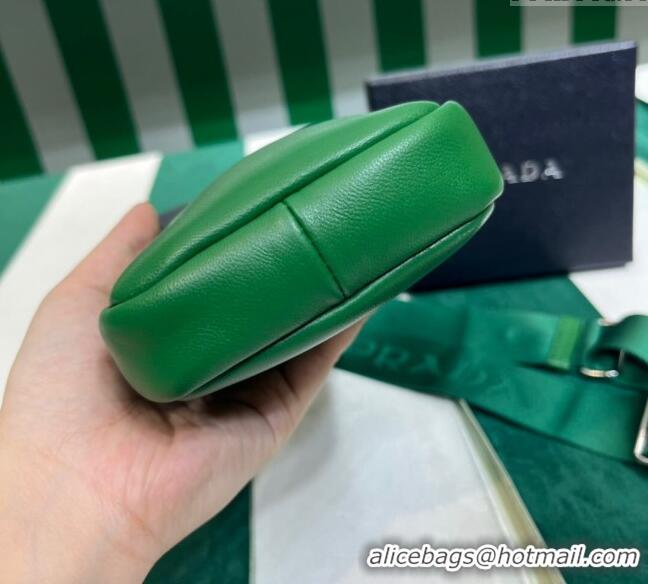 Modern Classic Prada Lambskin Leather Phone Mini Bag 1BP027 Green 2023