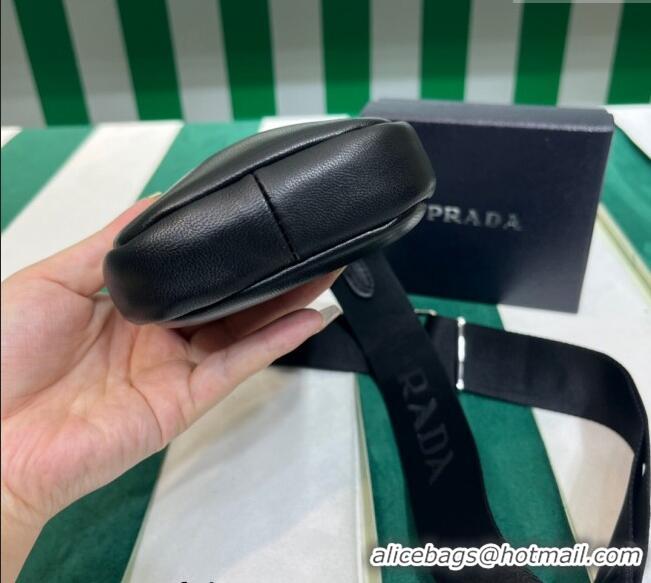 Top Grade Prada Lambskin Leather Phone Mini Bag 1BP027 Black 2023