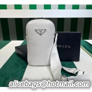 Trendy Design Prada Lambskin Leather Phone Mini Bag 1BP027 White 2023