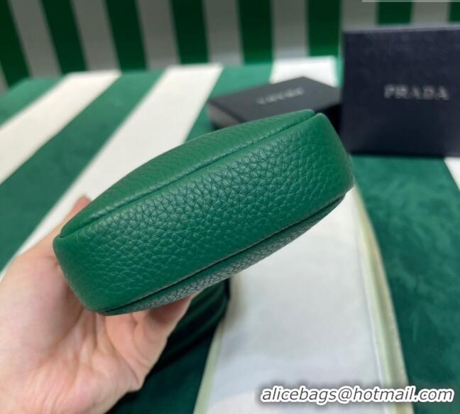 Classic Cheap Prada Grained Leather Phone Mini Bag 1BP027 Green 2023