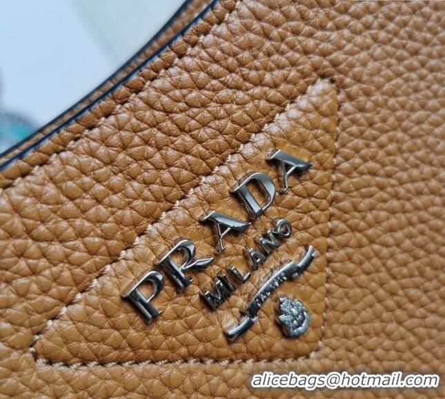 Hot Style Prada Grained Leather Mini Shoulder Bag 1BH191 Brown 2023