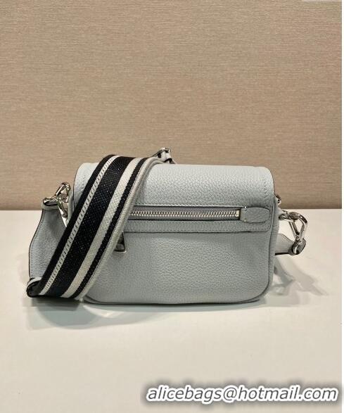 Promotional Prada Leather shoulder bag 1BD332 Grey 2023