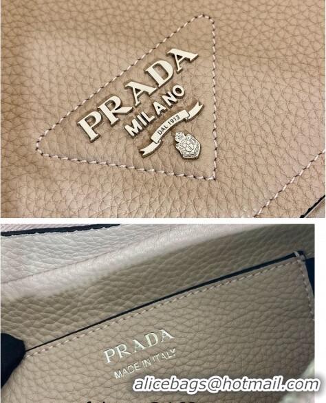 Fashion Discount Prada Leather shoulder bag 1BD332 Sand Beige 2023