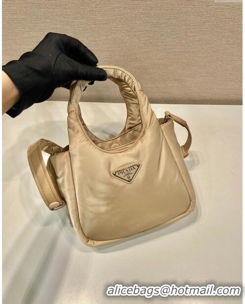 Grade Quality Prada Soft Padded Re-Nylon Mini Bag 1BA359 Beige 2023