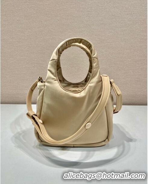 Grade Quality Prada Soft Padded Re-Nylon Mini Bag 1BA359 Beige 2023