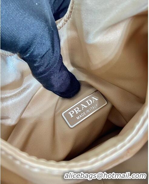 Grade Quality Prada Soft Padded Re-Nylon Mini Bag 1BA359 Beige 2023