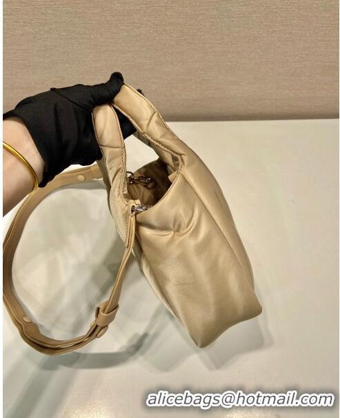 Grade Quality Prada Soft Padded Re-Nylon Mini Bag 1BA359 Beige 2023