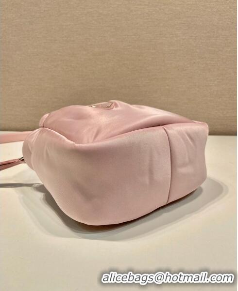 Luxury Discount Prada Soft Padded Re-Nylon Mini Bag 1BA359 Pink 2023