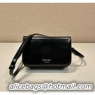 Well Crafted Prada Brushed leather mini-bag with shoulder strap 2VD061 Black 2023