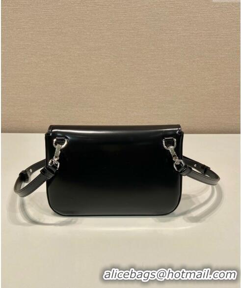 Well Crafted Prada Brushed leather mini-bag with shoulder strap 2VD061 Black 2023