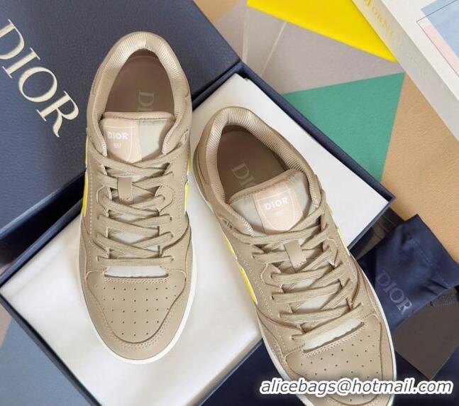 Popular Style DIOR AND STONE ISLAND B57 Low-Top Sneakers in Smooth Calfskin Beige 905018