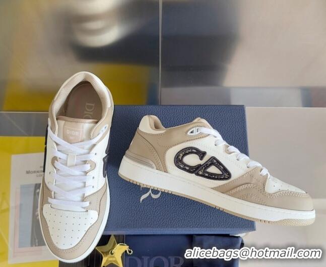 1:1 aaaaa Dior B57 Low-Top Sneakers in Calfskin with Oblique Jacquard CD Beige 905020