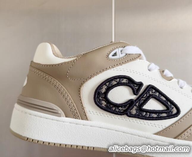 1:1 aaaaa Dior B57 Low-Top Sneakers in Calfskin with Oblique Jacquard CD Beige 905020