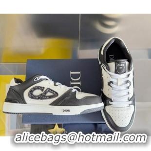 1:1 Dior B57 Low-Top Sneakers in Calfskin with Oblique Jacquard CD Black 905021