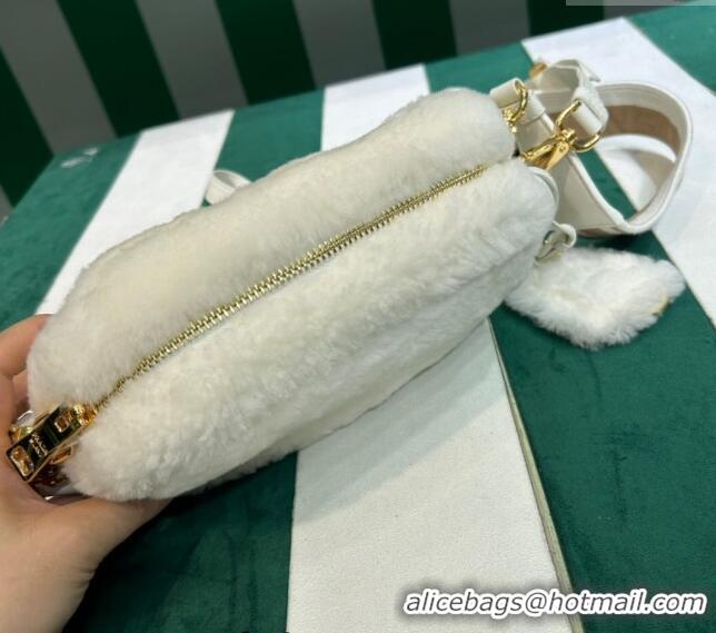 Pretty Style Prada Wool Mini Bag 1BH192 White 2023