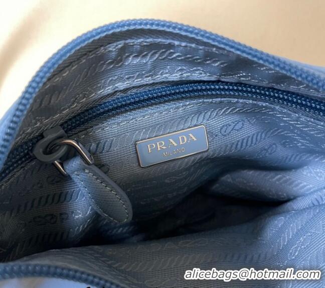 Most Popular Prada Re-Nylon mini bag 1NI545 Light Blue 2023