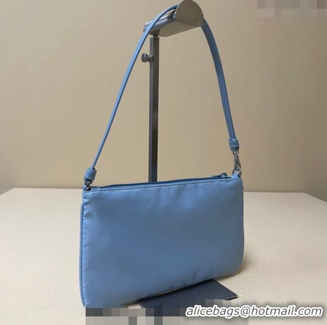 Most Popular Prada Re-Nylon mini bag 1NI545 Light Blue 2023