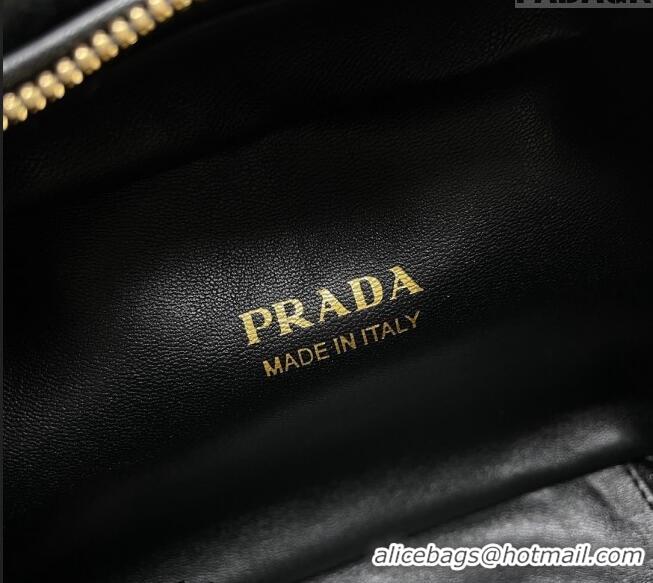 Well Crafted Prada Odette shearling mini-bag 1BH208 Black 2023