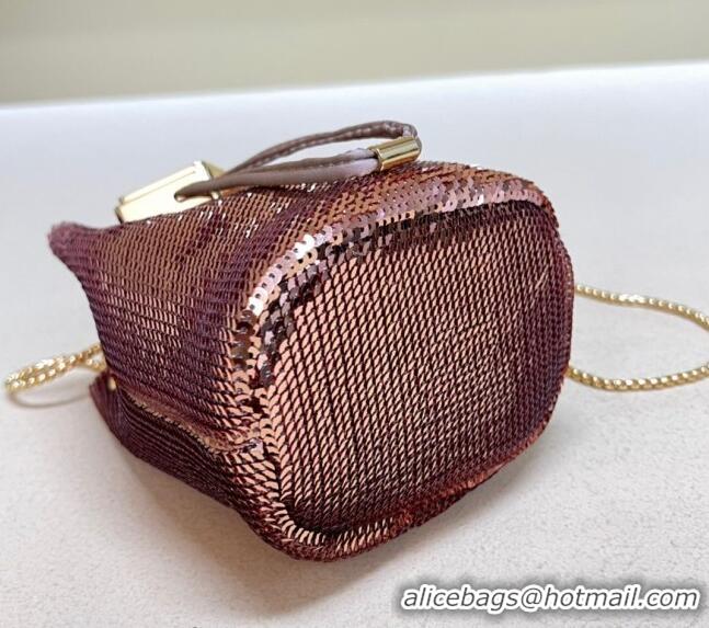 Most Popular Prada Sequins mini-pouch 1NR016 Pink 2024