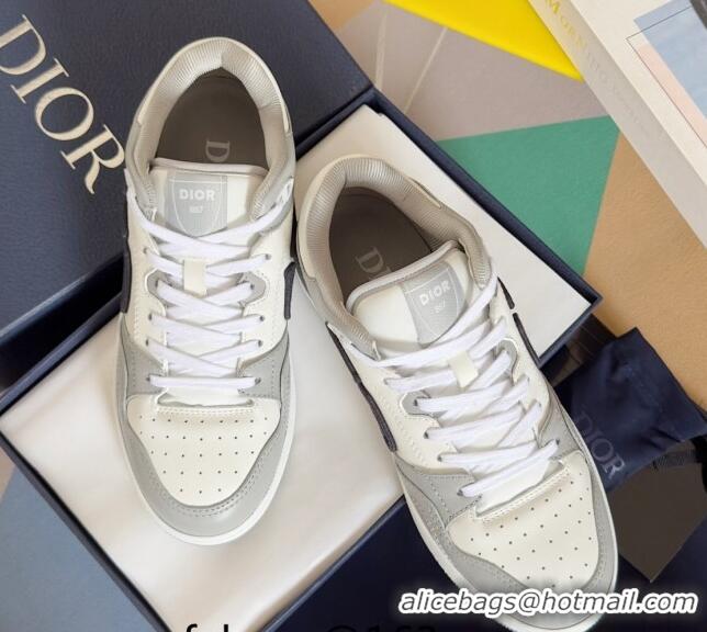 Good Product Dior B57 Low-Top Sneakers in Calfskin with Oblique Jacquard CD Light Grey 905025