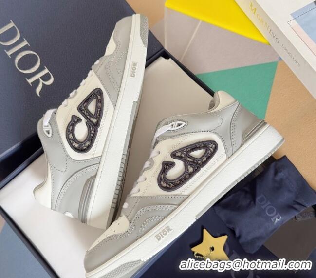 Good Product Dior B57 Low-Top Sneakers in Calfskin with Oblique Jacquard CD Light Grey 905025