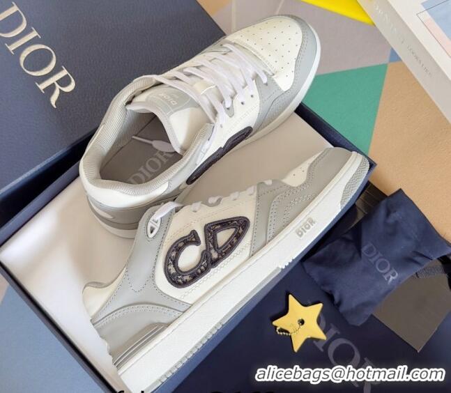 Good Product Dior B57 Low-Top Sneakers in Calfskin with Oblique Jacquard CD Light Grey 905025