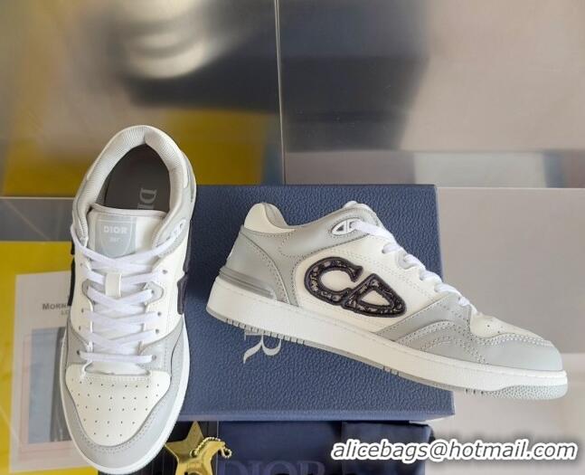 Good Product Dior B57 Low-Top Sneakers in Calfskin with Oblique Jacquard CD Light Grey 905025