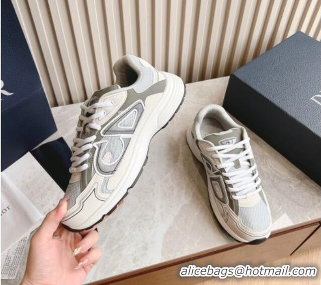 Buy Discount Dior B30 Sneakers in CD Mesh and Technical Fabric White/Grey 905029