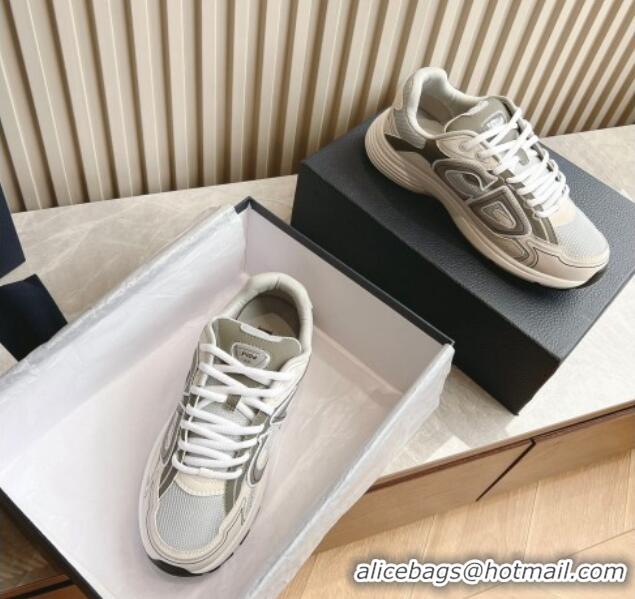 Buy Discount Dior B30 Sneakers in CD Mesh and Technical Fabric White/Grey 905029