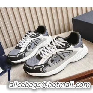 Best Product Dior B30 Sneakers in CD Mesh and Technical Fabric Black/Grey 905030