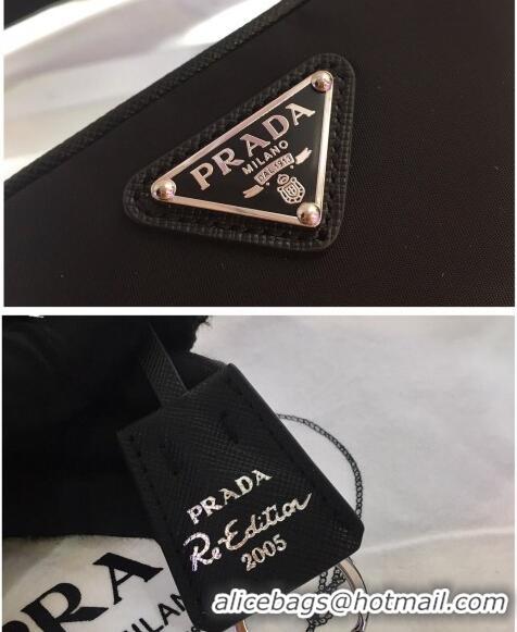 Buy Classic Prada Nylon Crossbody Mini Bag 1BH107 Black 2024