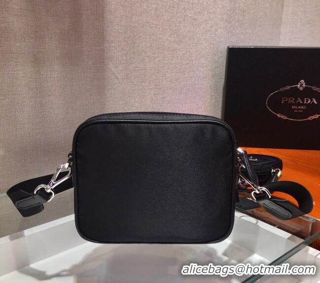 Buy Classic Prada Nylon Crossbody Mini Bag 1BH107 Black 2024