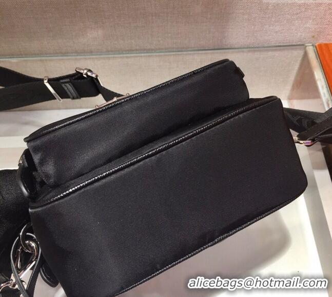 Buy Classic Prada Nylon Crossbody Mini Bag 1BH107 Black 2024