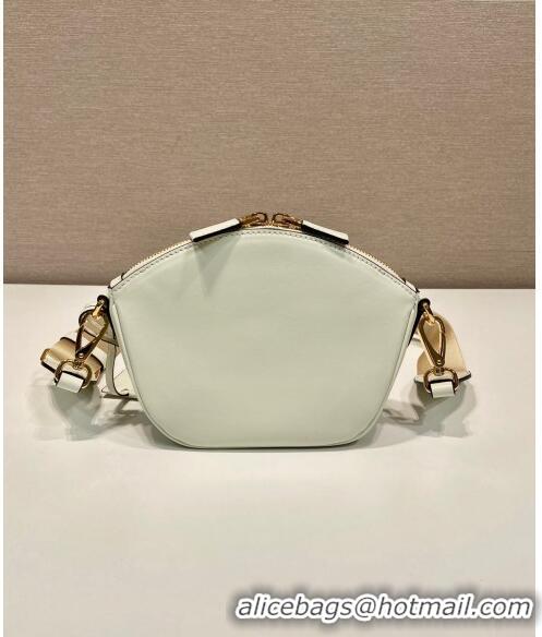 Grade Quality Prada Leather mini shoulder bag 1BH212 White 2024