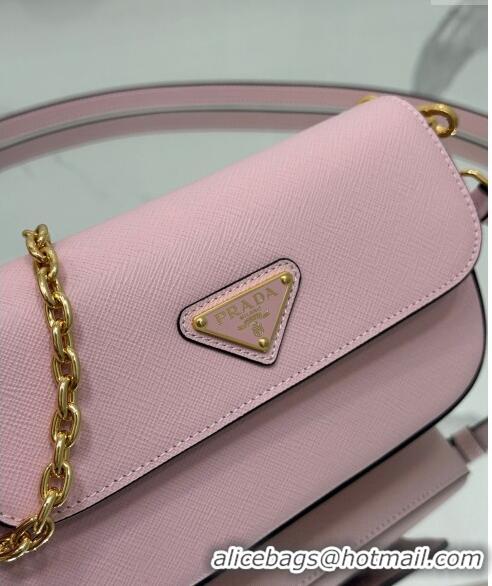 Unique Style Prada Saffiano leather mini-bag 1BD356 Pink 2024