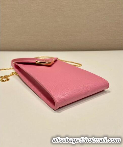 Reasonable Price Prada Saffiano leather mini-bag 1BP050 Pink 2023